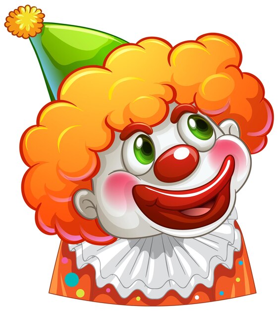 Cute clown cartoon character