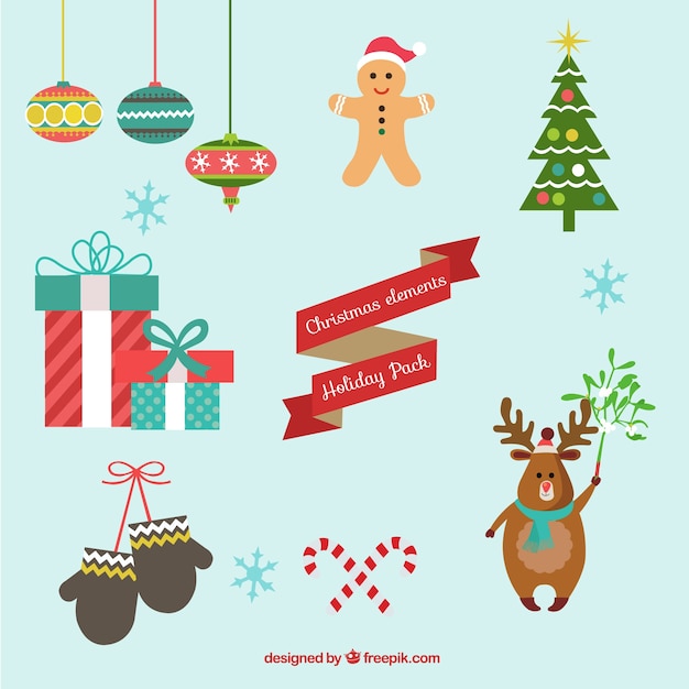 Cute collection of christmas elements