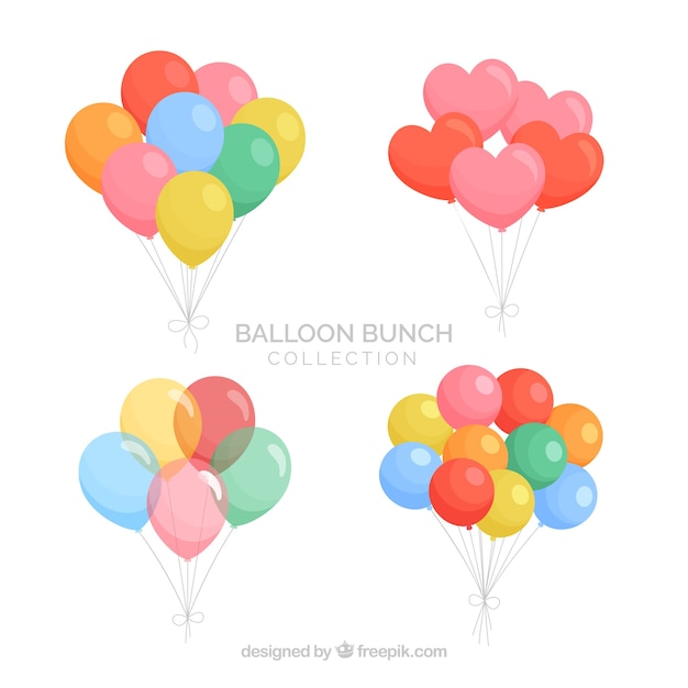 Free vector cute and colorful decorative balloons