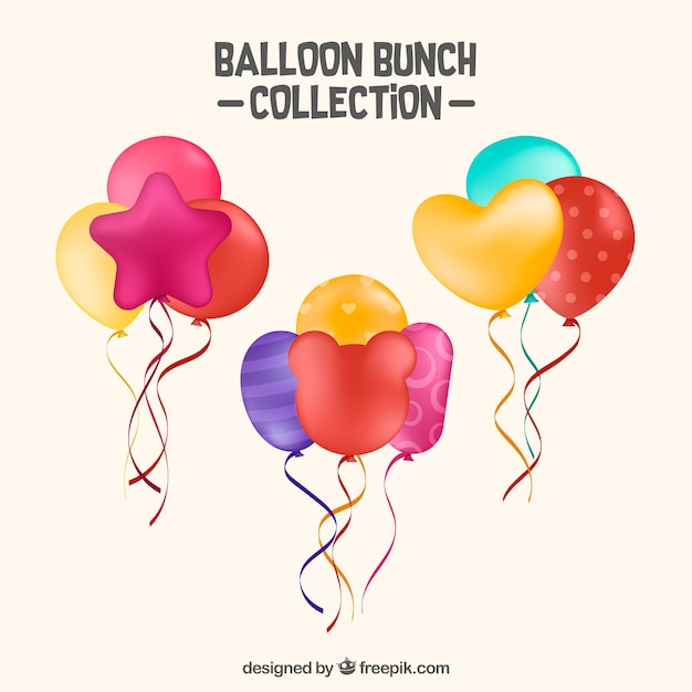 Cute and colorful decorative balloons