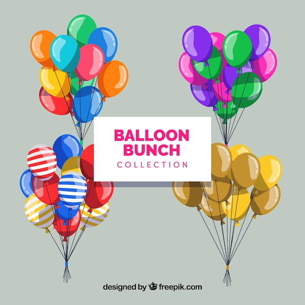 Free vector cute and colorful decorative balloons