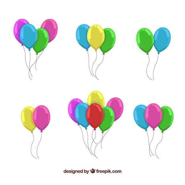 Cute and colorful decorative balloons