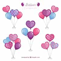 Free vector cute and colorful decorative balloons