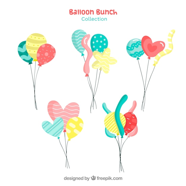 Cute and colorful decorative balloons