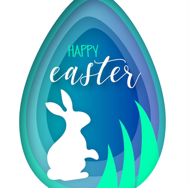 Cute colourful happy easter sale poster banner background with eggs free vector