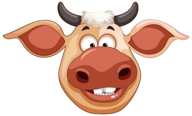 Cute cow cartoon character