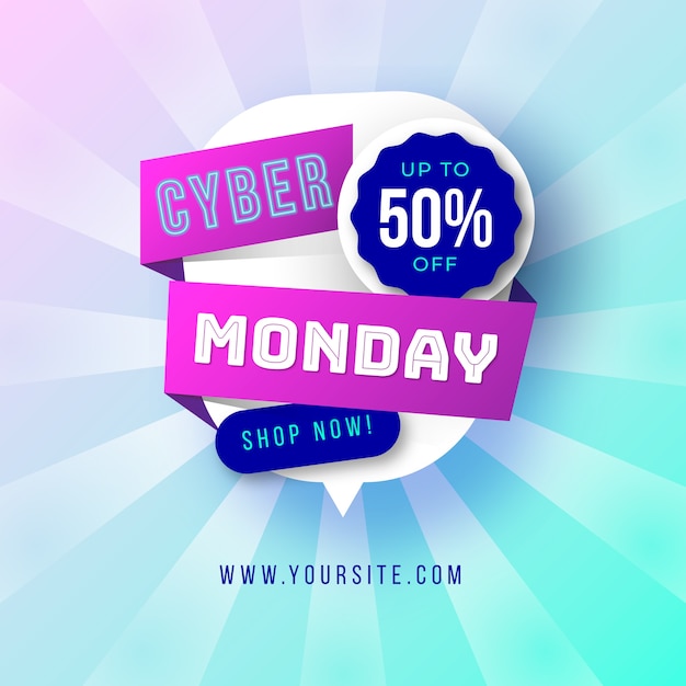 Carino cyber ​​monday banner