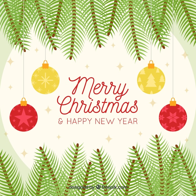 Free vector cute decorative backgrounds of merry christmas