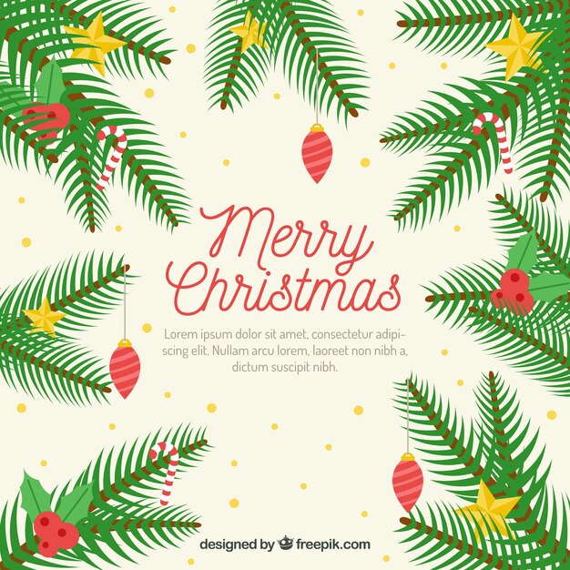 Cute decorative backgrounds of merry christmas