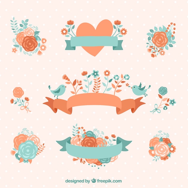 Cute decorative elements