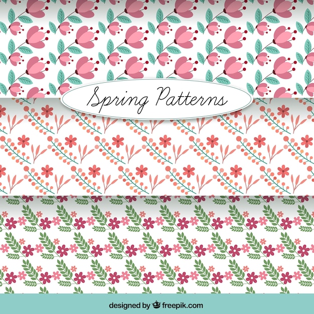 Cute delicate flowers patterns