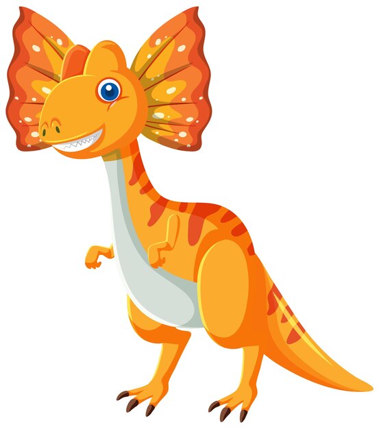 Cute Dilophosaurus Dinosaur Cartoon