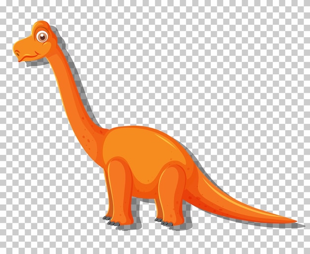 Cute diplodocus dinosaur isolated