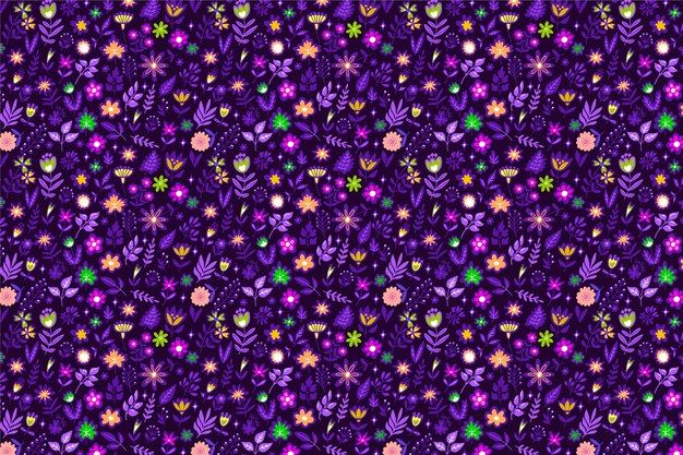 Cute ditsy floral pattern with small flowers