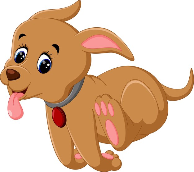 Premium Vector | Cute dog cartoon