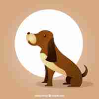 Free vector cute dog illustration