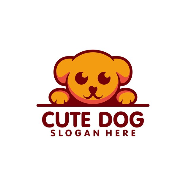 Cute dog vector