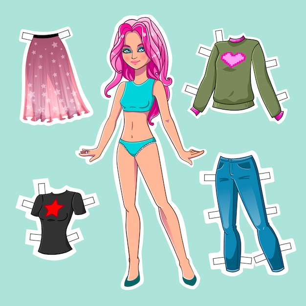 paper doll dress up