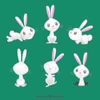 Free vector cute easter bunny