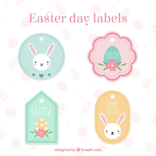 Cute Easter day labels