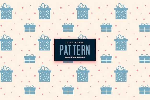 Free vector cute and elegant giftbox pattern background for any occasion vector