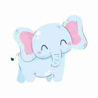 Free vector cute elephant design