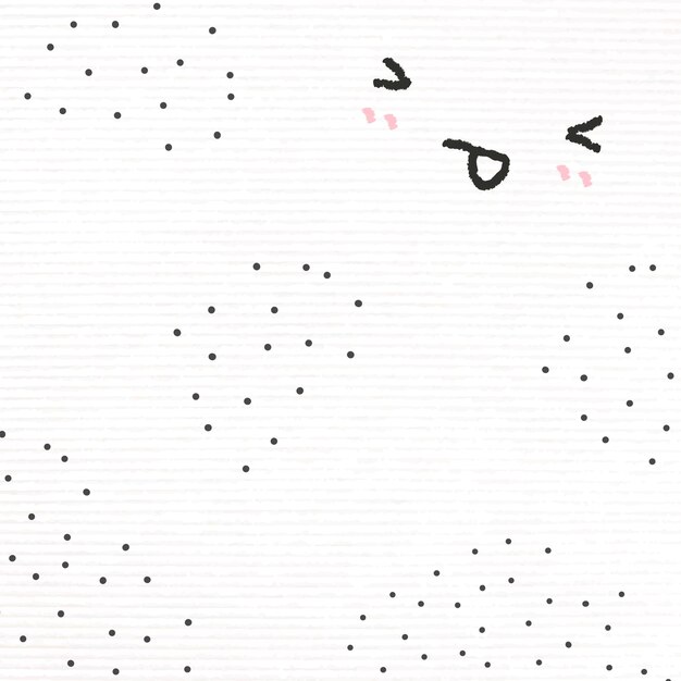 Cute emoticons background  sticking tongue out in doodle style