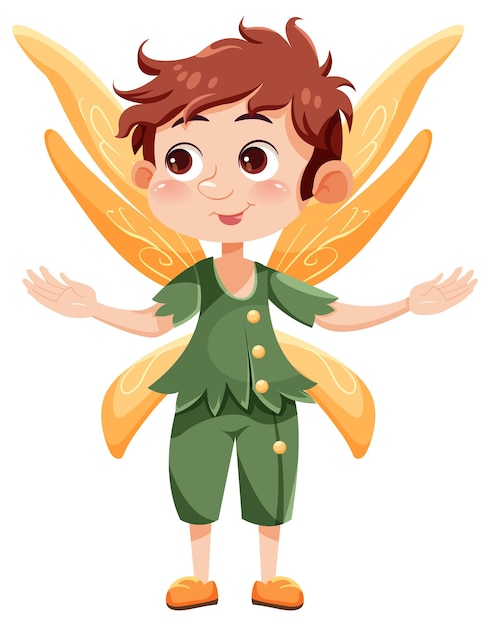 Free vector cute fairy cartoon character