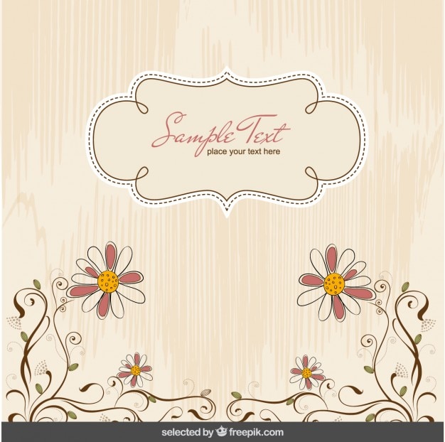 Cute floral background