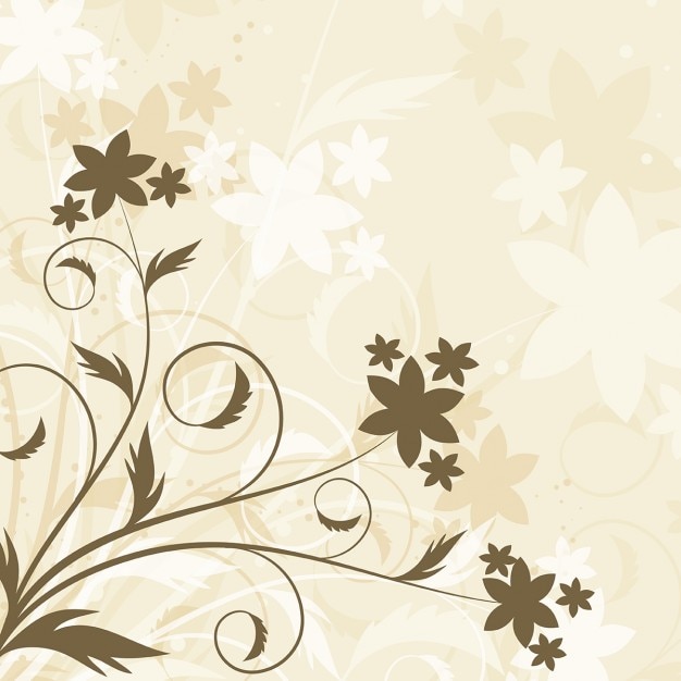 Free vector cute floral background