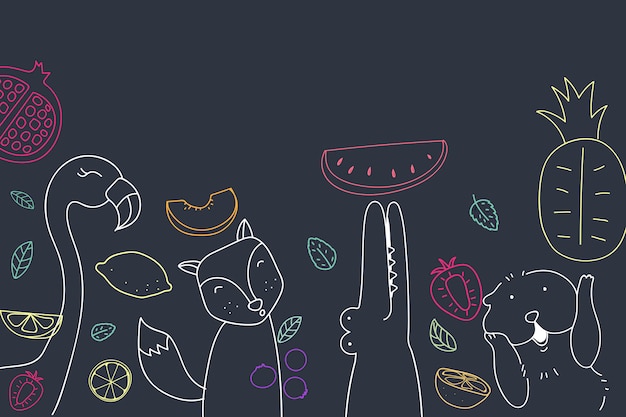 Cute fruity background