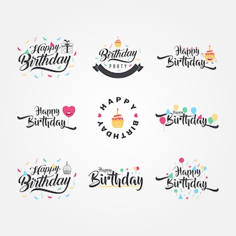 Cute and funny birthday calligraphy