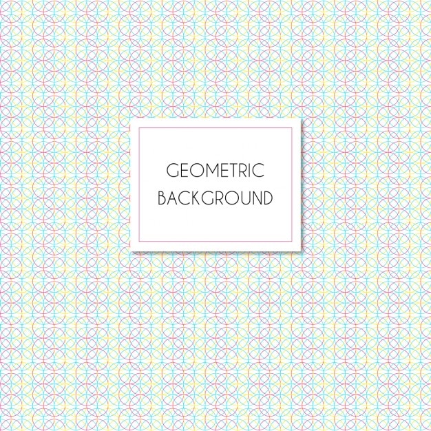 Free Vector cute geometric background with circles