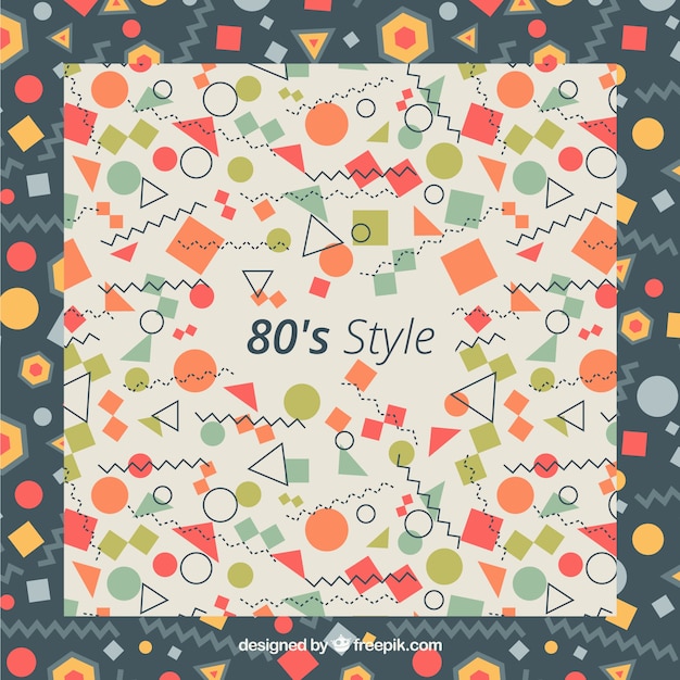 Cute geometric eighties background