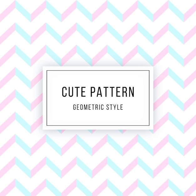 Free vector cute geometric pattern