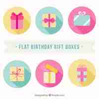 Free vector cute gifts for your bithday