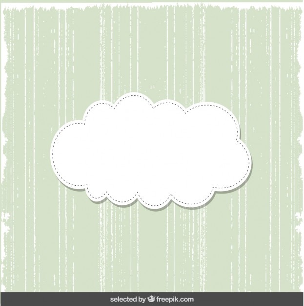 Симпатичные зеленая карта с облаком