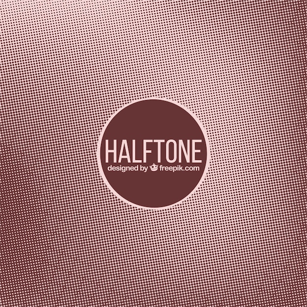 Free vector cute halftone background in vintage style