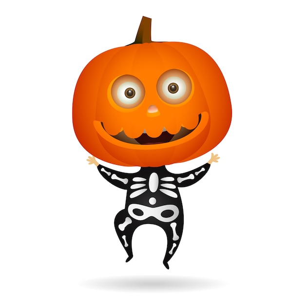 Cute Halloween skeleton