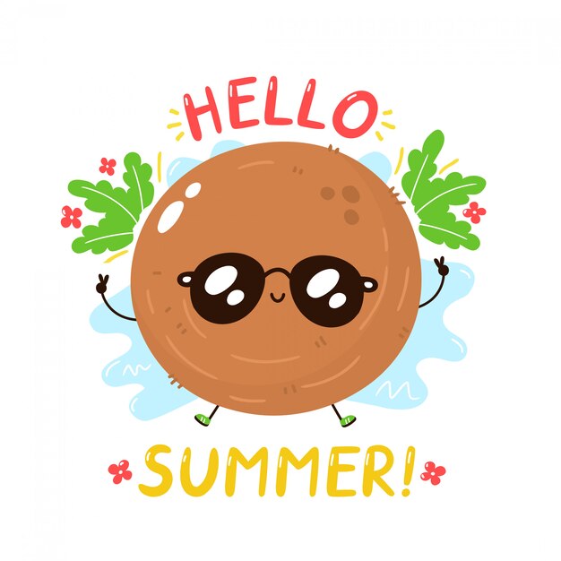 かわいいアイスクリームキャラクター 無料のベクター