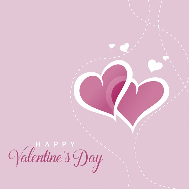 Cute hearts background for valentines day
