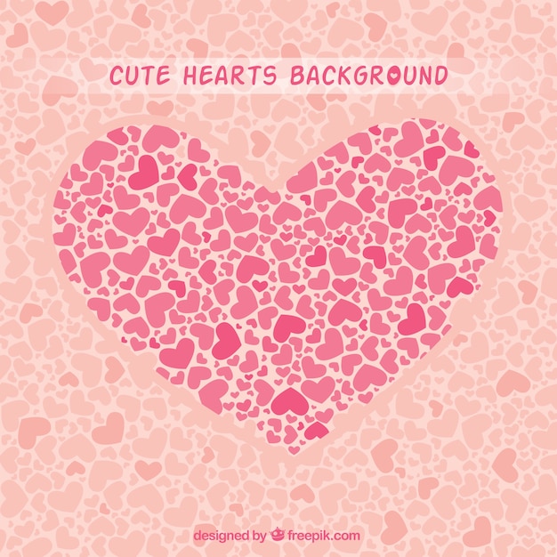 Cute hearts background