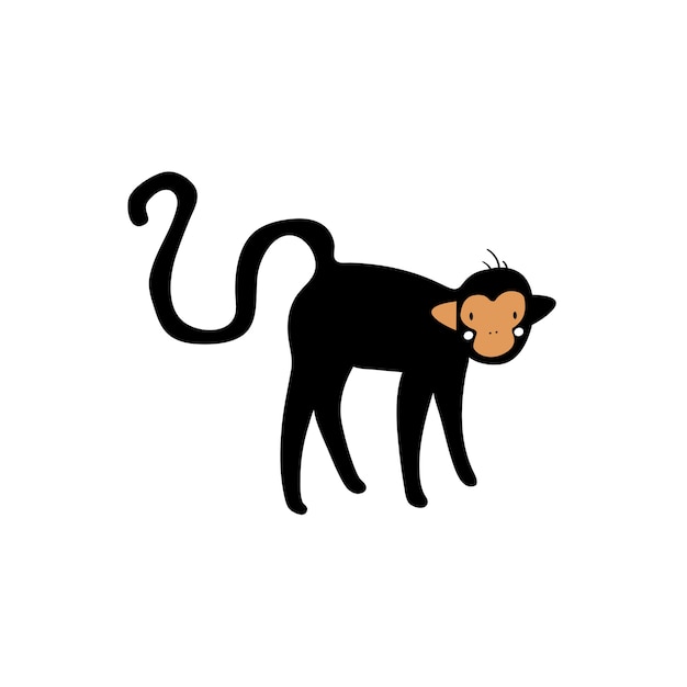 원숭이의 귀여운 일러스트