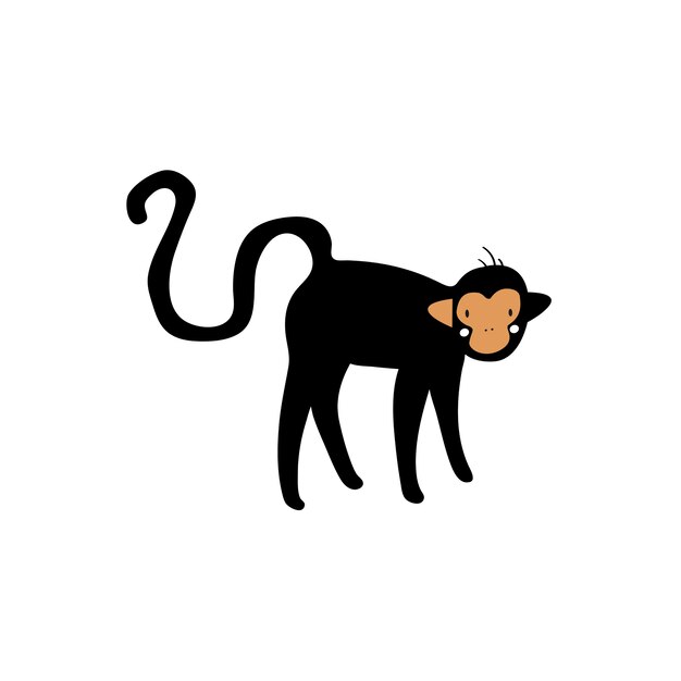 Симпатичная иллюстрация обезьяны