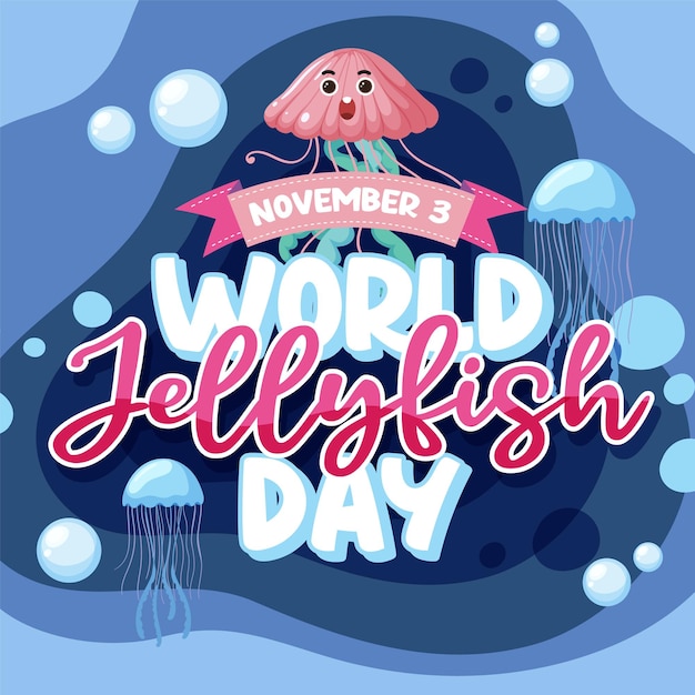 Cute jellyfish logo concept