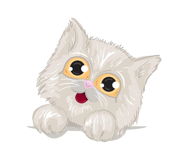 かわいいペルシャ猫セット プレミアムベクター かわいいペルシャ猫セット プレミアムベクター