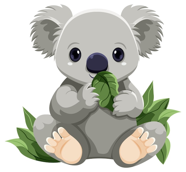 Cute koala cartoon character