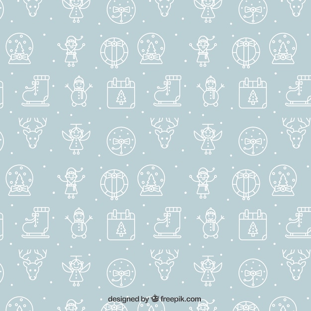 Cute light blue pattern