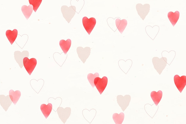 Free vector cute love pattern  background