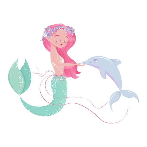 海中のベクトルのイラストセットは メアリー コケル プレミアムベクター